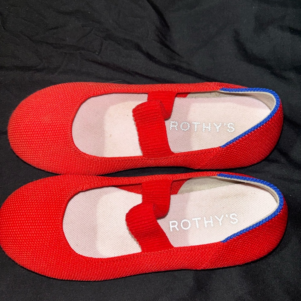 Rothy's Kids Red Ballet Flats size 13